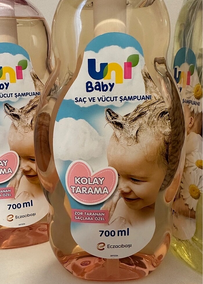 3 adet Uni Baby Saç ve Vücut Şampuan - Görsel 2