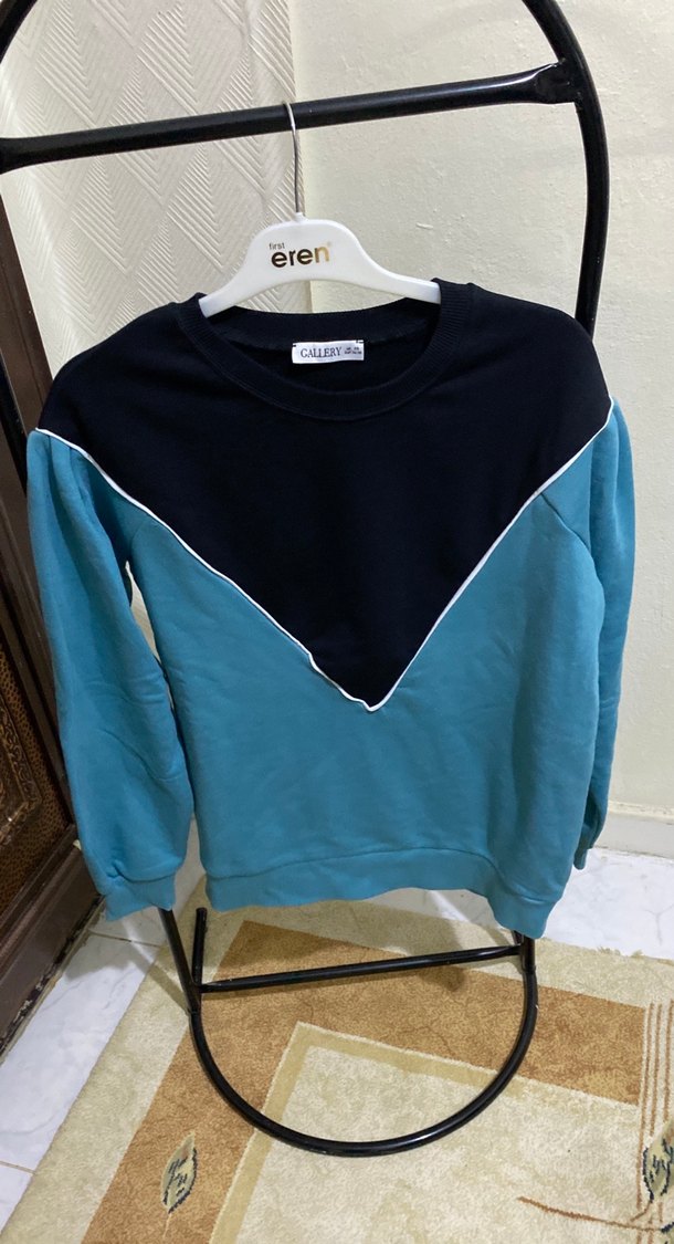 Kadın Lacivert Oversize Sweatshirt - Görsel 4