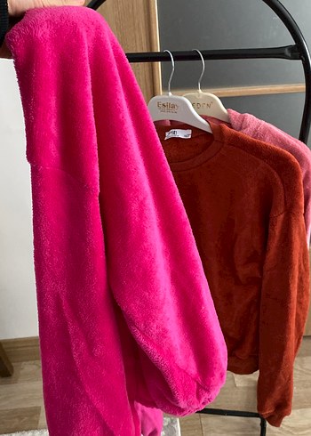 Süet Kadın Sweatshirt - Görsel 4