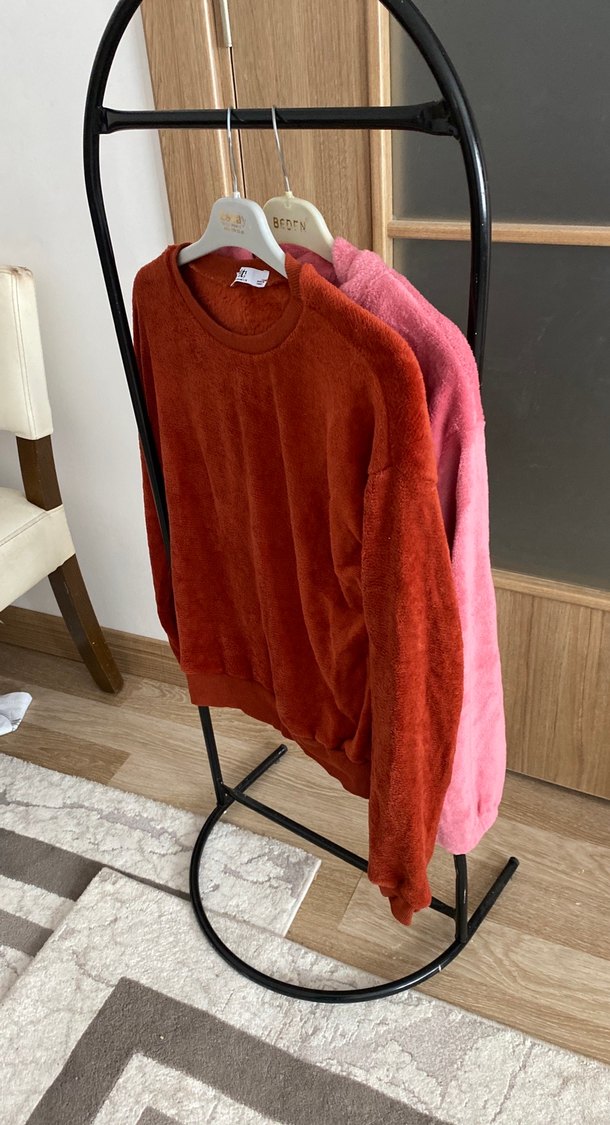 Süet Kadın Sweatshirt - Görsel 3