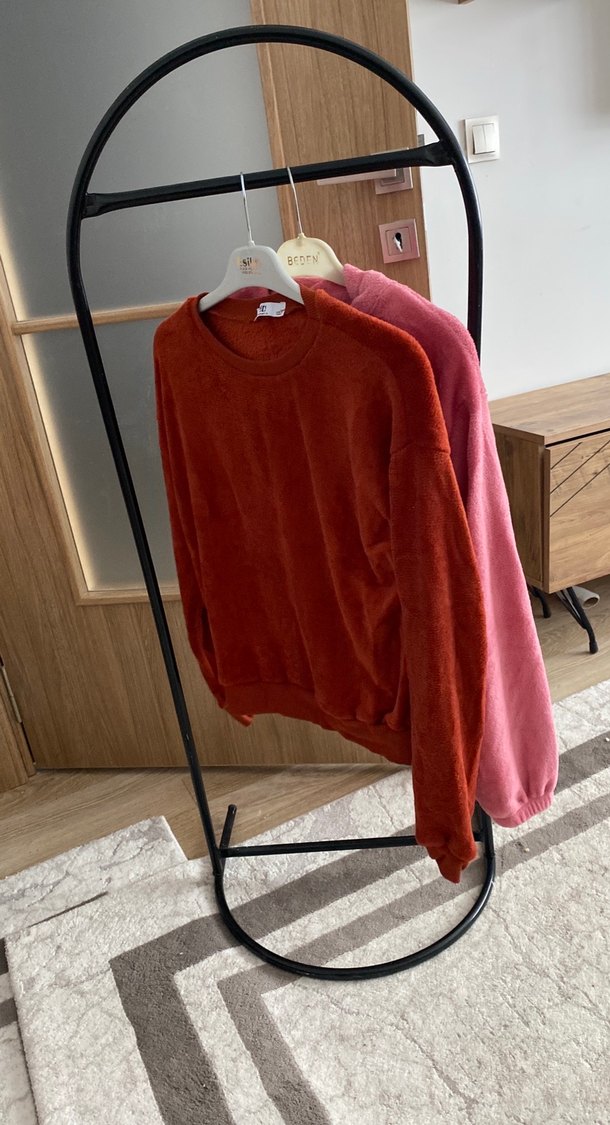 Süet Kadın Sweatshirt - Görsel 2