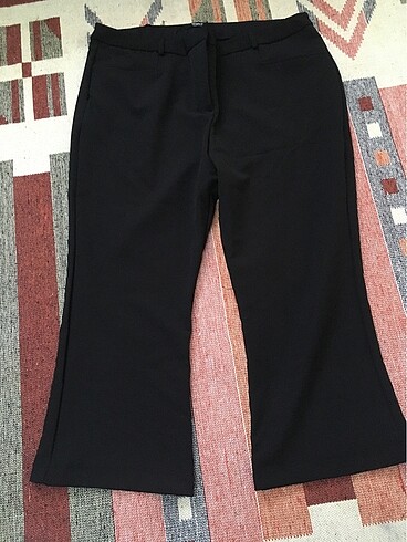 Simple siyah kumaş pantolon