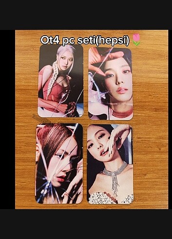 Beden çeşitli Renk Blackpink pc seti