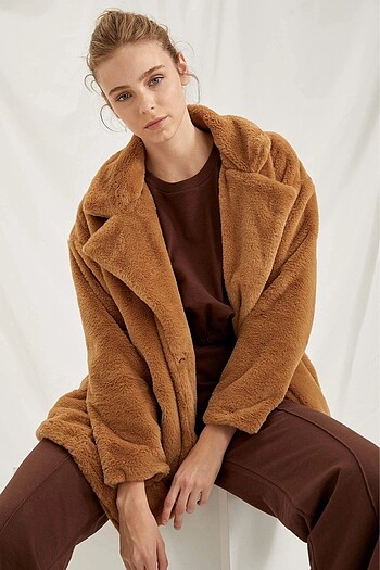 Oversize Peluş Kaban