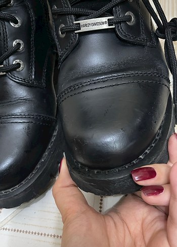 Siyah Deri Tokalı  Bot - Görsel 4