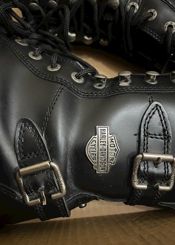 Siyah Deri Tokalı  Bot - Görsel 12