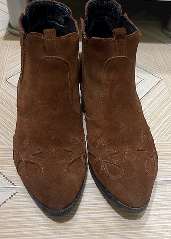 Kahverengi Süet  Kadın bot - Görsel 9