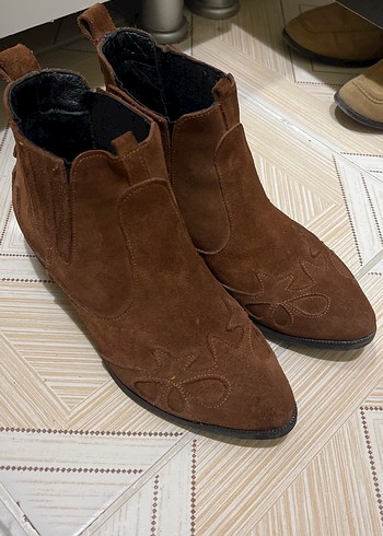 Kahverengi Süet  Kadın bot - Görsel 6