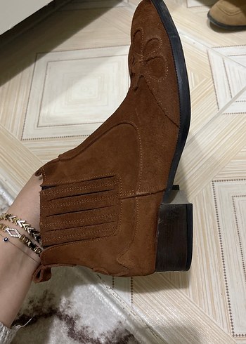 Kahverengi Süet  Kadın bot - Görsel 3