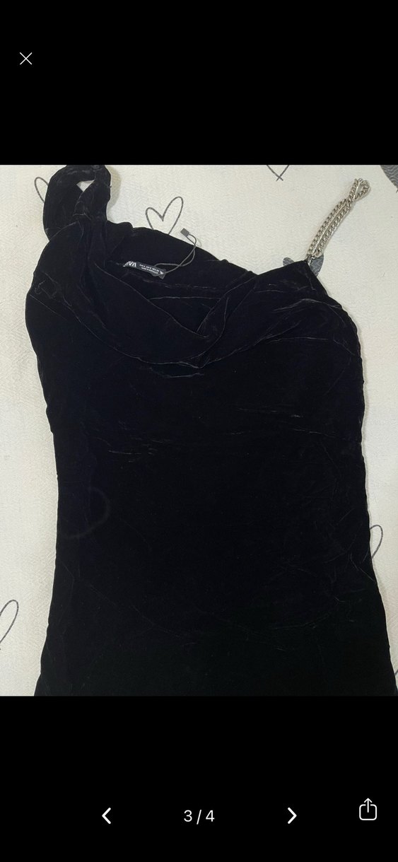 Zara kadife mini elbise - Görsel 3