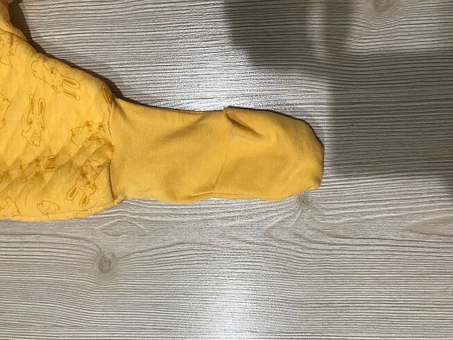 12-18 Ay Beden sarı Renk Erkek bebek tulum