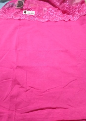 Pembe Baskılı bayan atlet - Görsel 10