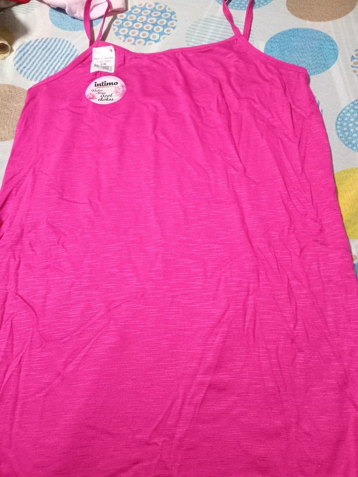 Pembe Baskılı bayan atlet - Görsel 4