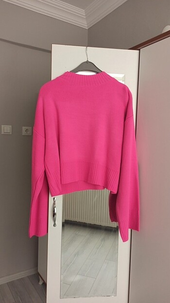 dik yaka pembe kazak