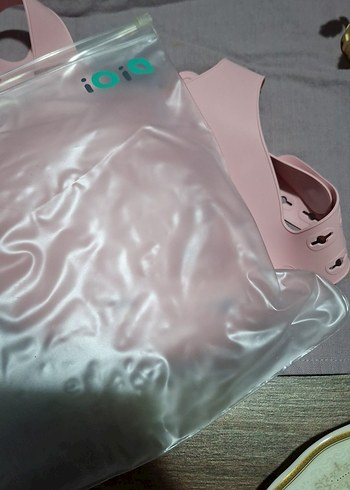 oioi Pembe Pastel Bebek Önlüğü oioi - Görsel 3