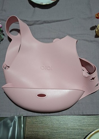 oioi Pembe Pastel Bebek Önlüğü oioi - Görsel 2