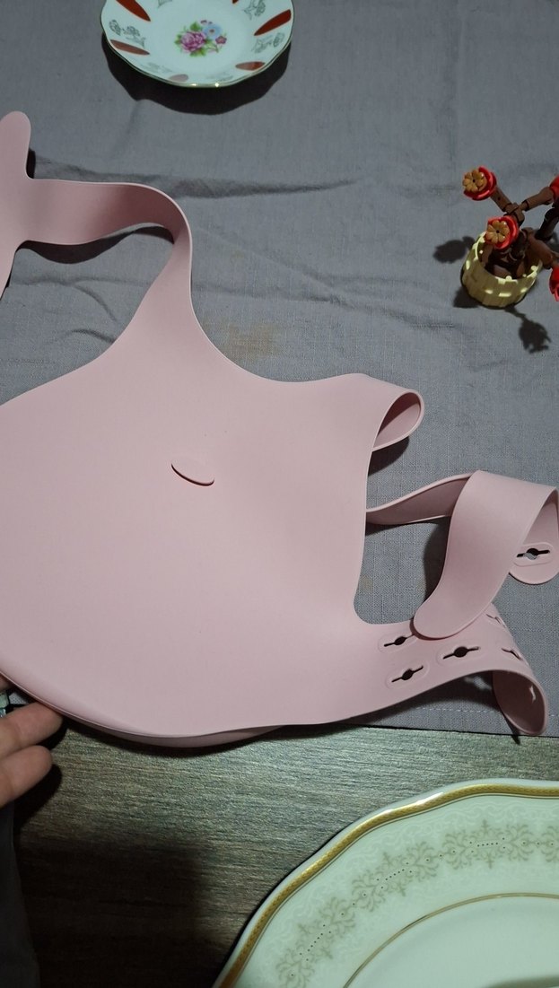 oioi Pembe Pastel Bebek Önlüğü oioi - Görsel 4