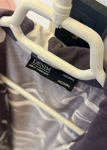 DENİM MARKA Gri Batik Desenli Erkek Kısa Kollu Gömlek - Görsel 2