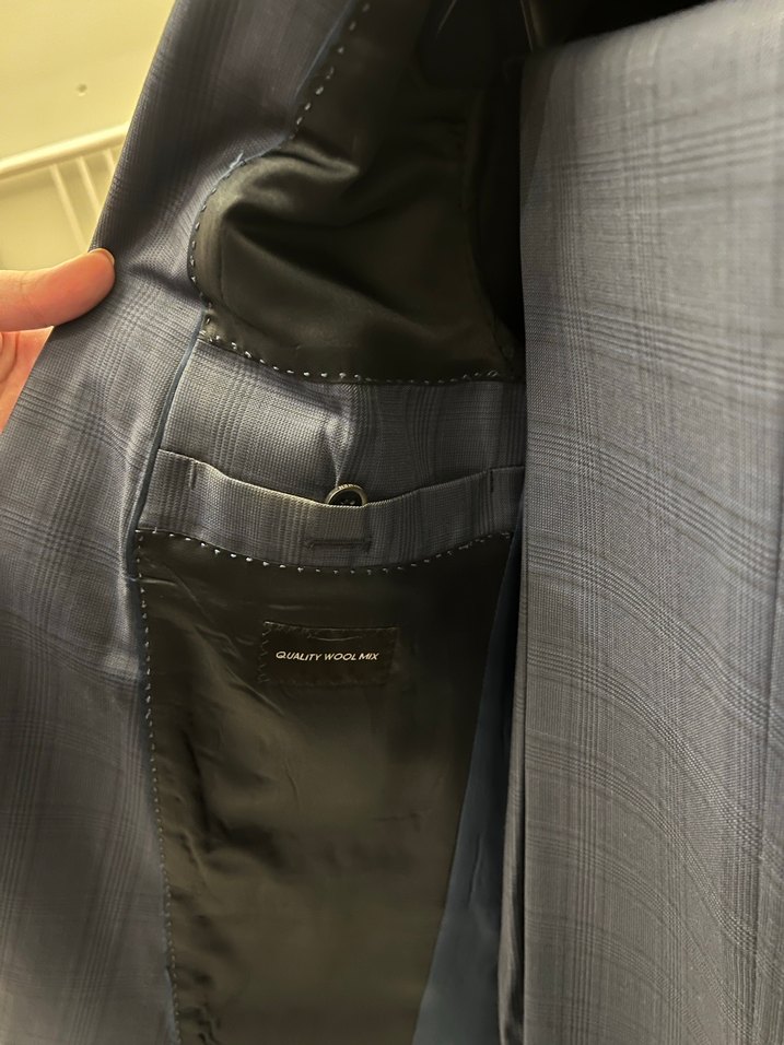 BEYMEN Erkek Koyu Gri Düğmeli Takım Elbise - Görsel 3