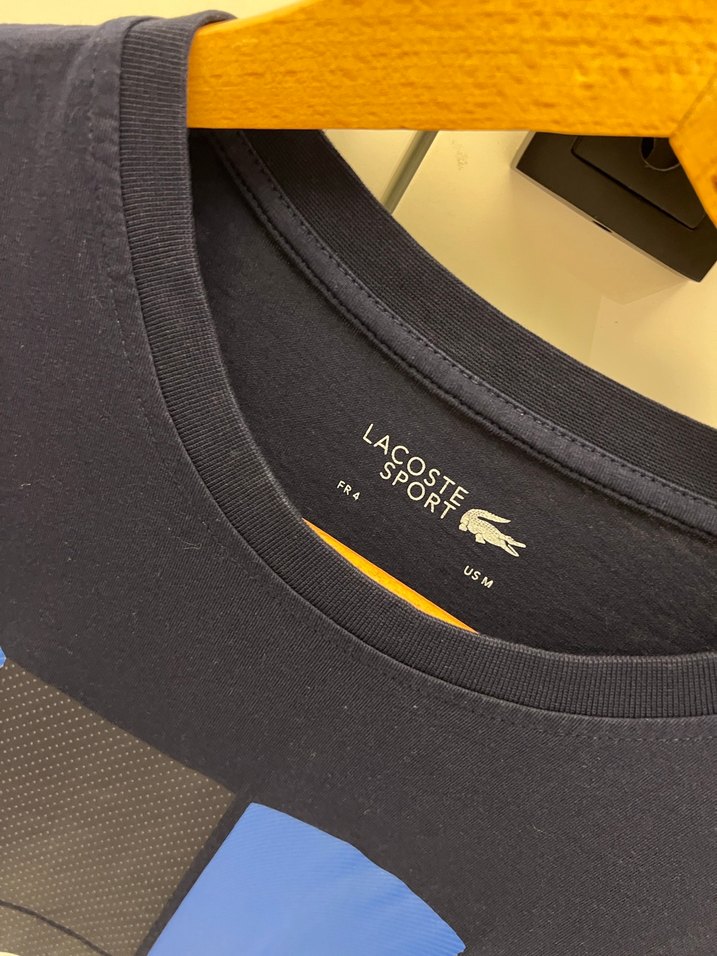 Lacoste Erkek Lacivert Baskılı Tişört - Görsel 2