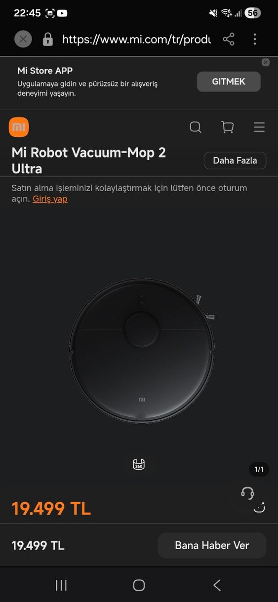 Xiaomi Mi Robot Vacuum Mop 2 Ultra sıfır - Görsel 2