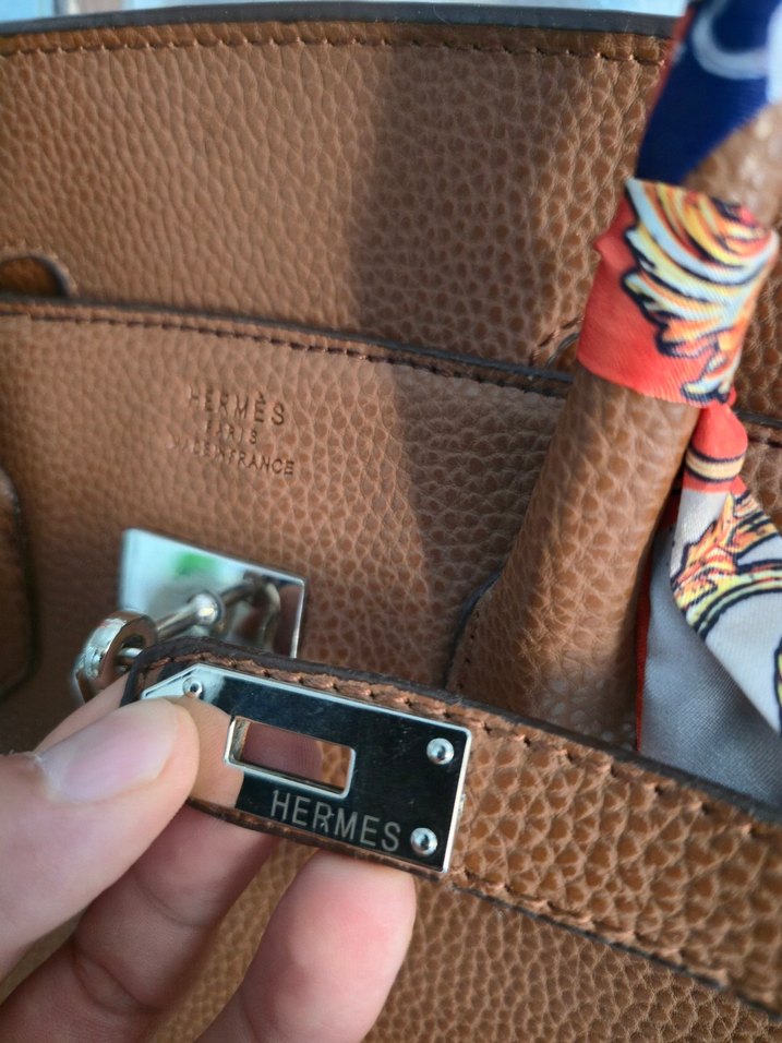 Hermes birkin 30 Kahverengi Deri Kadın Çanta - Görsel 5