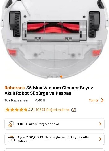 Roborock S5 MAX ROBOT SÜPÜRGE - Görsel 15