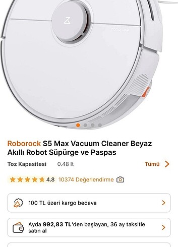 Roborock S5 MAX ROBOT SÜPÜRGE - Görsel 18