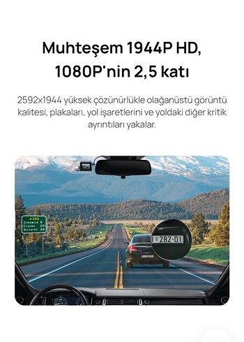 70mai Dash Cam Pro  70mai Siyah Aksiyon Kamerası - Görsel 5