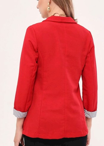Trendyol & Milla Düğmeli Kırmızı Kadın Blazer Ceket