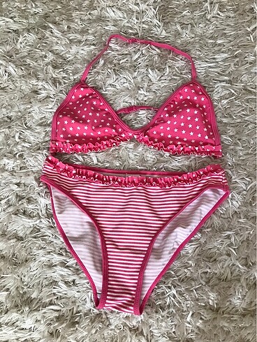 Pembe çocuk bikini