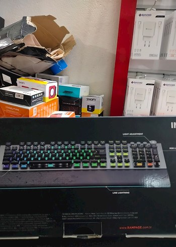 Rampage Çok Renkli RGB Oyuncu Klavyesi - Görsel 2