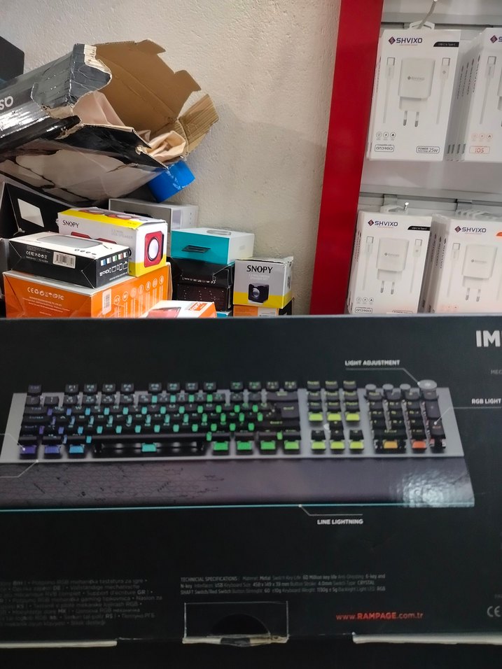 Rampage Çok Renkli RGB Oyuncu Klavyesi - Görsel 2