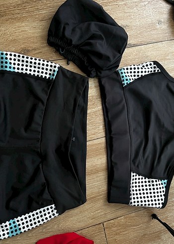 Fermuarlı Siyah Erkek Mini Yüzme Şortu - Görsel 4