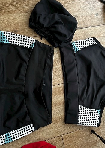 Fermuarlı Siyah Erkek Mini Yüzme Şortu - Görsel 3