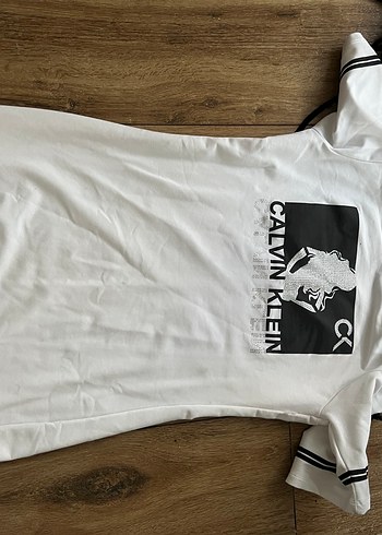 Baskılı Beyaz Kısa Kollu elbise - Görsel 2