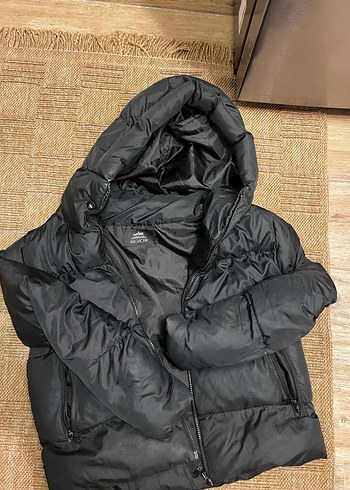 Siyah Fermuarlı Kadın Kışlık Mont - Görsel 10