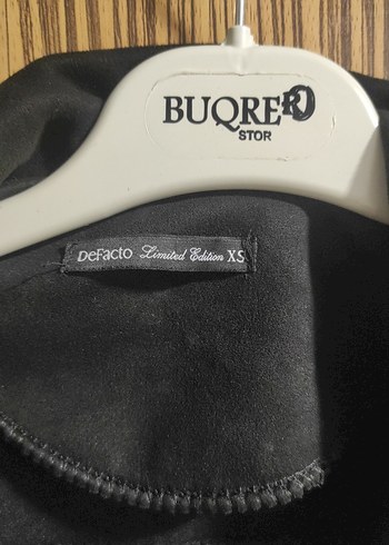 Siyah Deri Kemerli Biker Ceket - Görsel 2