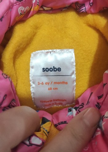 Renkli Baskılı Kız Çocuk Kapüşonlu Mont - Görsel 3