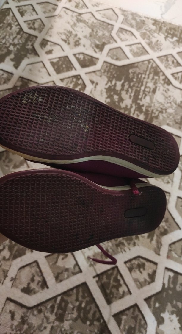 Bordo Süet Kadın Spor Ayakkabı - Görsel 4