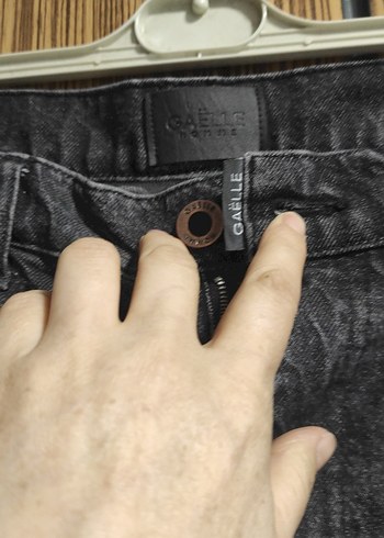 Gri Kadın Regular Fit Midi Kot Pantolon - Görsel 3