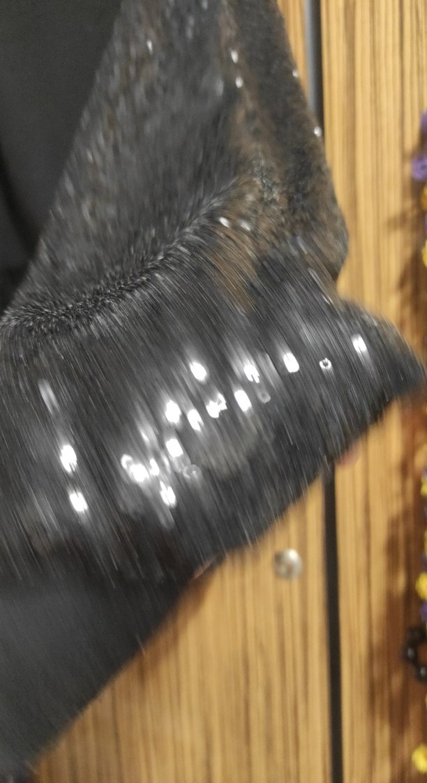 Siyah Parlak Detaylı Kapüşonlu Sweatshirt - Görsel 3