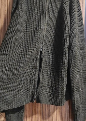 Koyu Kahverengi Örgü Kadın Kazak - Görsel 7