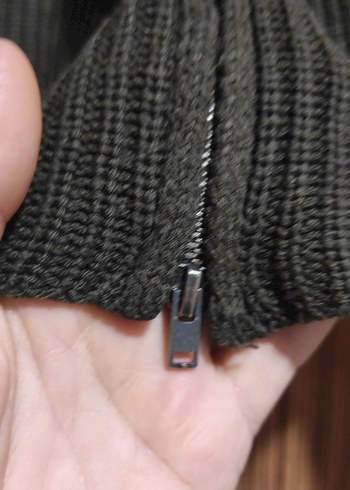 Koyu Kahverengi Örgü Kadın Kazak - Görsel 8