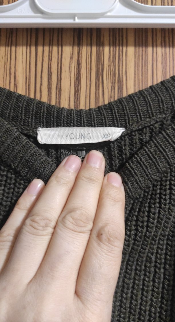 Koyu Kahverengi Örgü Kadın Kazak - Görsel 4