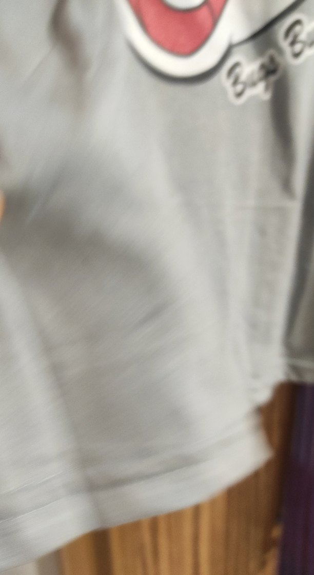 Gri Bugs Bunny Baskılı Mini Pijama Takımı anne kız - Görsel 5