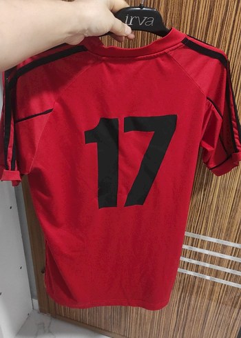 Kırmızı Kısa Kollu Atletik Forma - Görsel 7