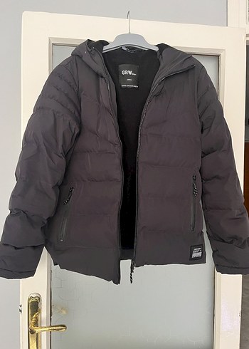 Columbia Koyu Gri Kapusonlu Sisme Mont
