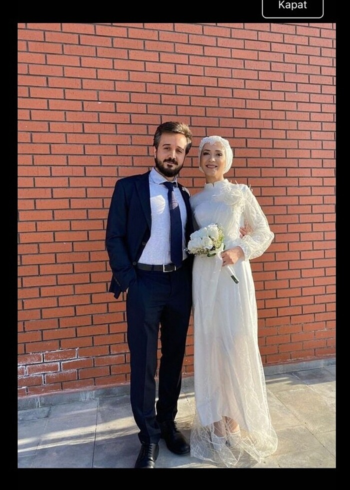 Nikah elbisesi (evden çıkma için kullanılabilir) - Görsel 2