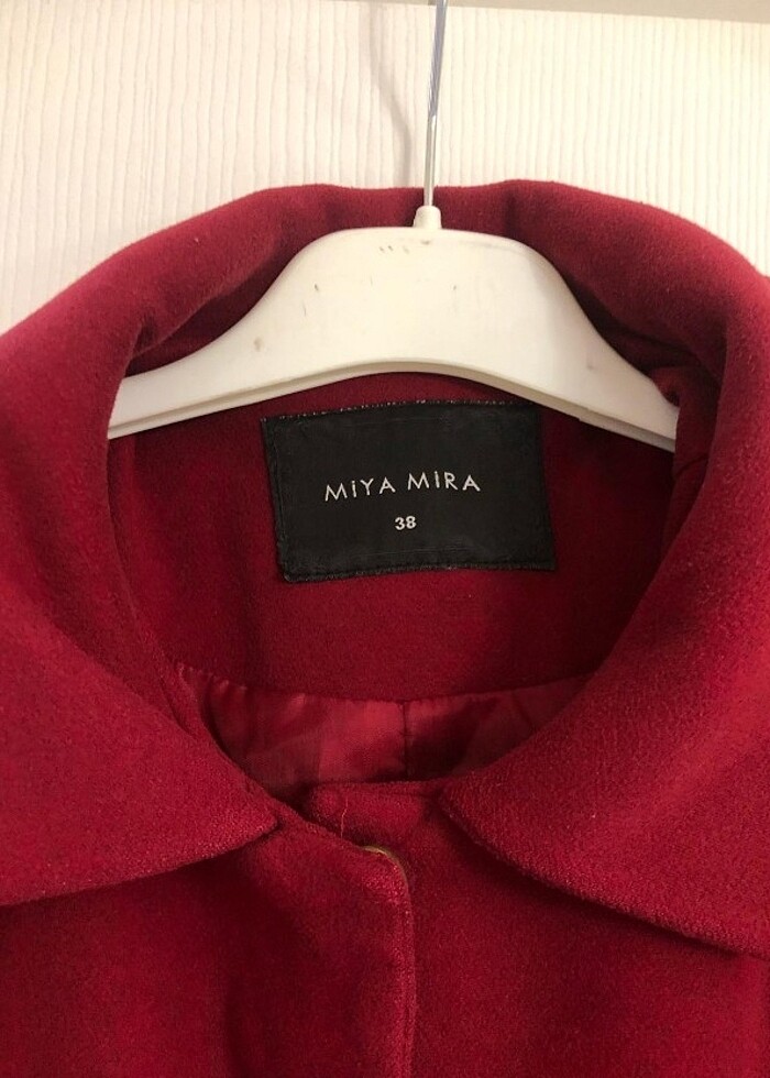 Kırmızı kaşe kaban #kaşe #mont #kaban - Görsel 2